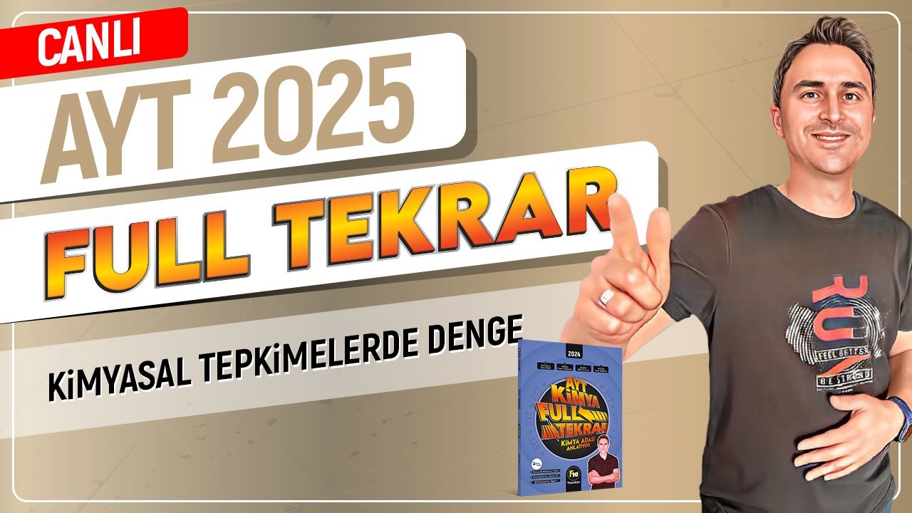 KİMYASAL TEPKİMELERDE DENGE - AYT KİMYA