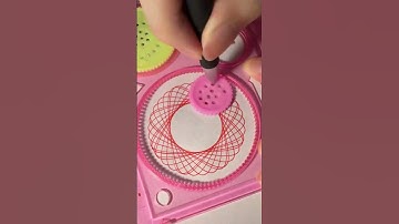 How many rotations did the pen make in total? 🤔 #Spirograph #satisfying #shorts