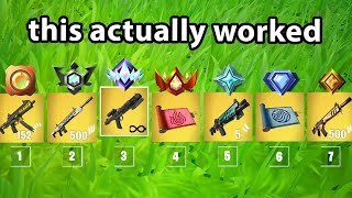 The *RANKED* ALL MYTHICS Challenge in Fortnite