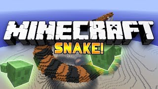 *EPIC* Minecraft Mini-Game: SNAKE! #1 w/Preston & Woofless!