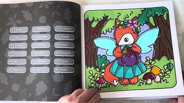 Autumn Life | Color By Number Coloring Book | Sachin Sachdeva | Flip Through & Completed Page 