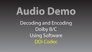 Ddi Codec Software Dolby-Bc Demo Electronica