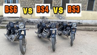 Bullet Standard BS3 vs BS4 vs BS6 || Full Comparison || SOUND CHECK