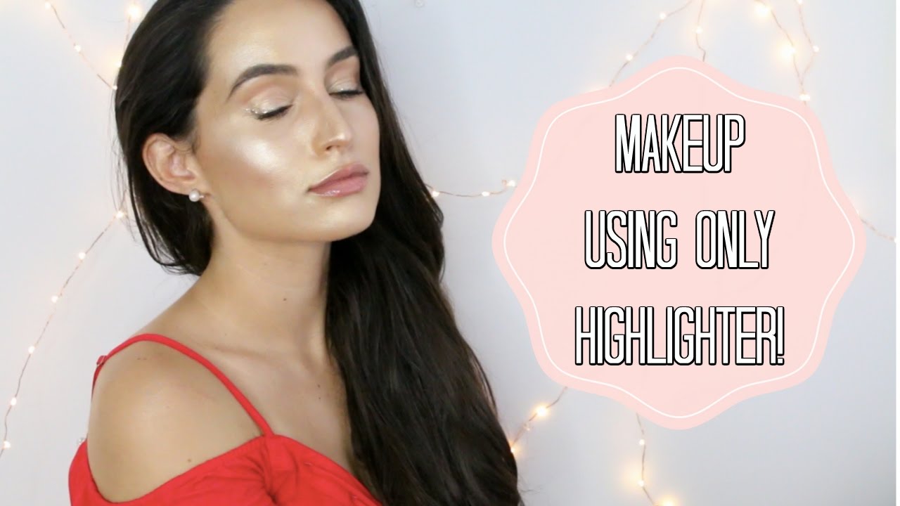 FULL FACE USING ONLY HIGHLIGHTERS CHALLENGE YouTube