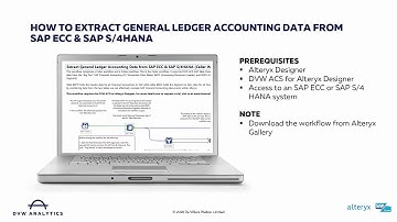 How to extract General Ledger Accounting Data from SAP into Alteryx