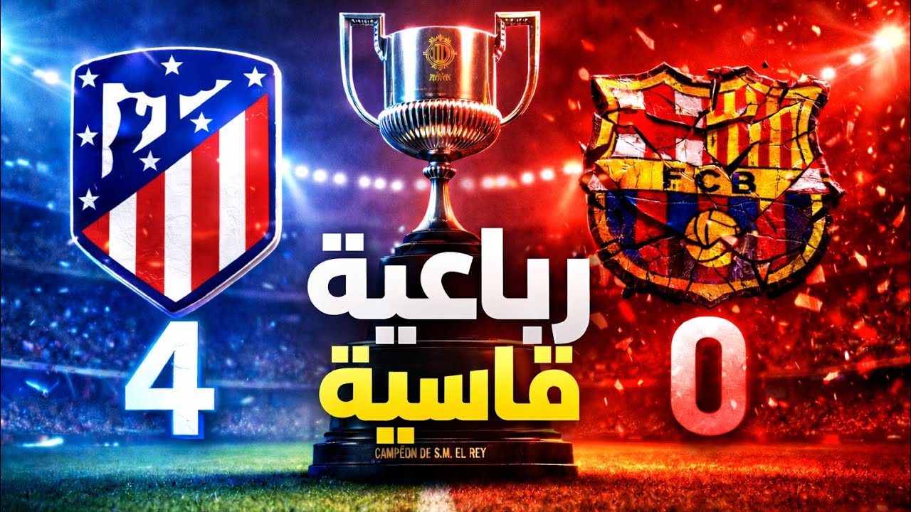 رباعية في خسارة برشلونة 🔵🔴 4-0 🔥 بفضيحة و اداء سيء 🤯 أمام اتلتيكو مدريد 🏆 نص نهائي كأس ملك إسبانيا 