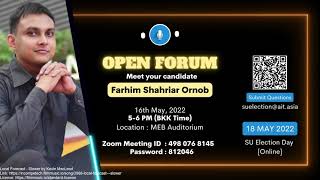 SU Election Open Forum | January 2022