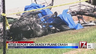 National Transportation Safety Board releases report on deadly Harnett County plane crash