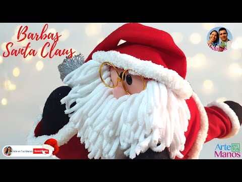 ?Cómo Hacer BARBAS FÁCILES Para SANTA CLAUS con Arte en Tus Manos?