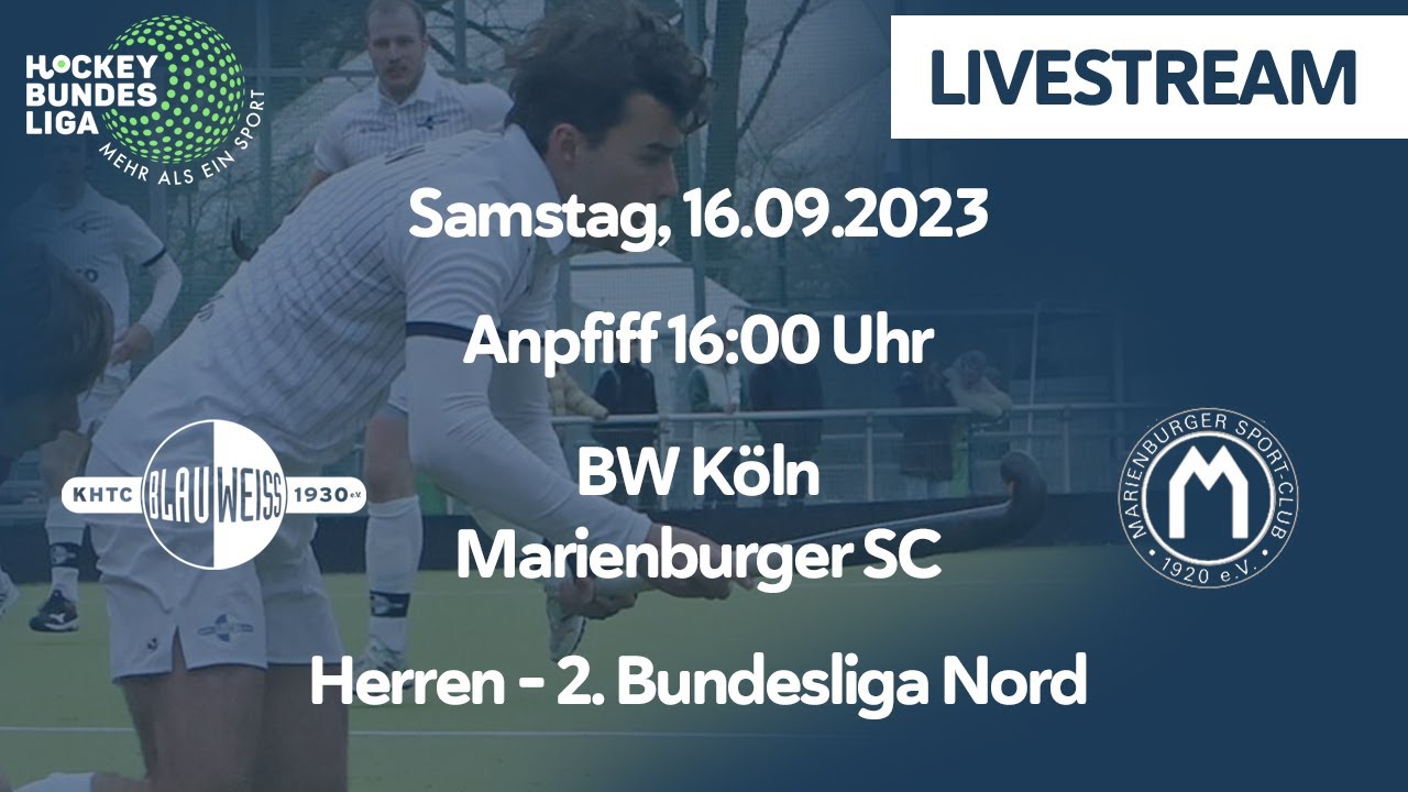 Herren - 2. Bundesliga Nord - BW Köln vs. Marienburger SC (1. Spieltag - Feldsaison 2023/2024)