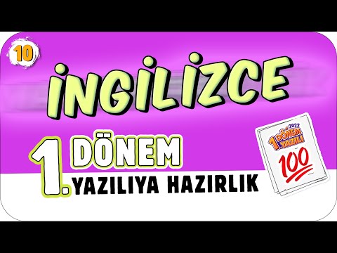 10.Sınıf İngilizce 1.Dönem 1.Yazılıya Hazırlık  📑 #2023