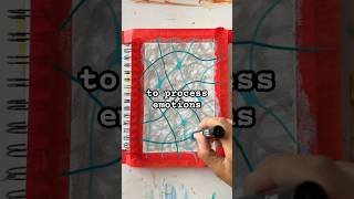 Easy Art Journaling Idea to Process Emotions #dailyart #artjournal #mixedmedia #stressrelief
