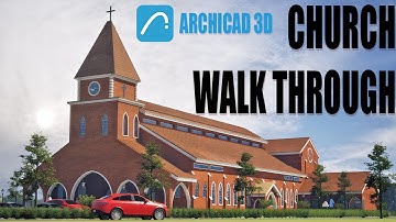 ARCHICAD 3D Church Model Walkthrough | Complete Design Tour