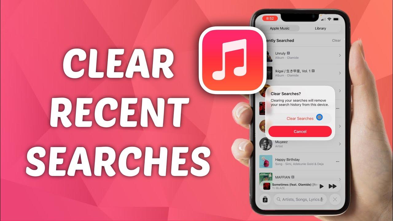 iOS 26: How to Clear Recent Searches in Apple Music YouTube