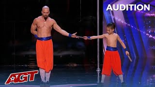 Video thumbnail of "Temple London: Father Son Duo Make Simon Cowell Jealous on America's Got Talent!"