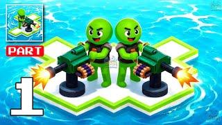 War of Rafts: Crazy Sea Battle Gameplay Walkthrough Part 1 – Battle Commander Army! (Android & iOS)