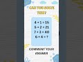 💡only genius can solve this✨ #shorts #shortvideo #quizchallenge #quiztime#mathspuzzle