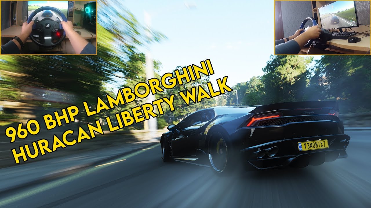 960 Bhp Lamborghini Huracan Liberty Walk Forza Horizon 4 Thrustmaster T150 Gameplay