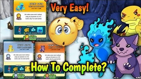 How to complete GOLD, SILVER,BRONZE Events in Dynamons World easily👤| GAME