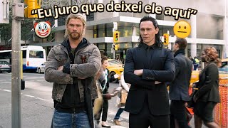 Loki e Thor sendo melhores irmãos | "Eu juro que deixei ele aqui" | Thor: Ragnarok