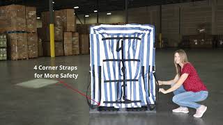 How to Unwrap Model C (Reusable Pallet Cover)