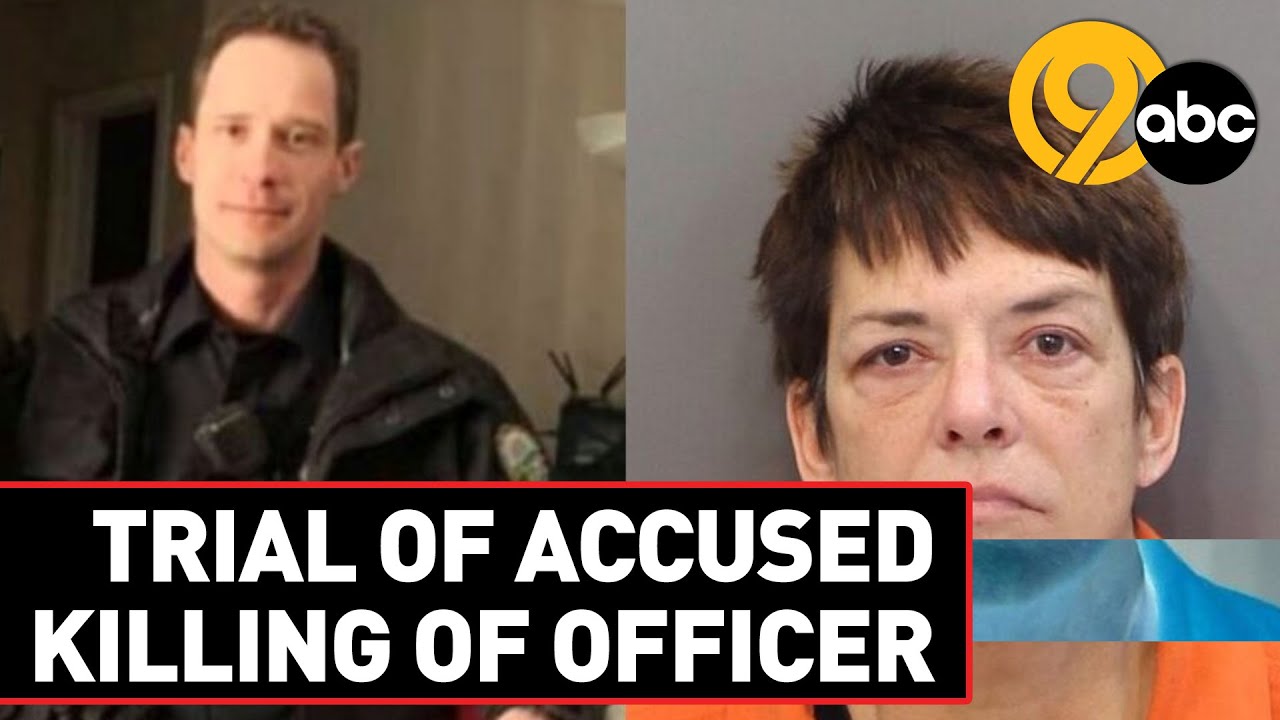 Jurors chosen in trial of woman accused of killing officer - YouTube