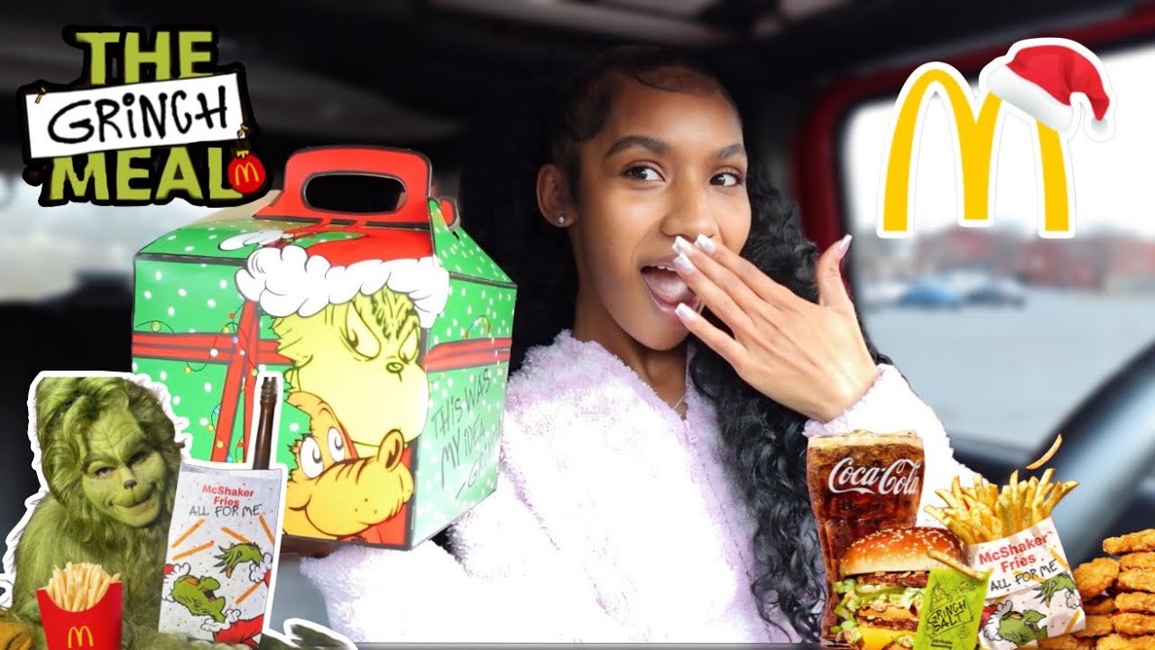 ПРОБУЕМ ВИРУСНОЕ БЛЮДО ГРИНЧА ИЗ МАКДОНАЛЬДСА 🍟💚🍔 | VLOGMAS