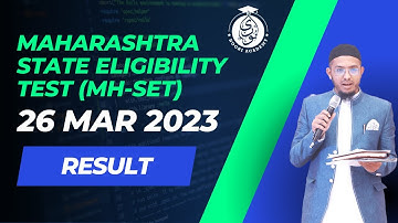 MH-SET 26 March 2023 Exam Result || Maharashtra State Eligibility Test (MH-SET)