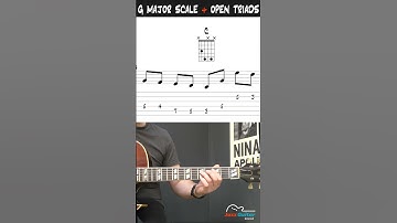 Jazz Guitar Scales - G Major Scale + Open Triads Exercise