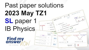 IB physics SL Paper 1 - May 2023 TZ1 Examination Session
