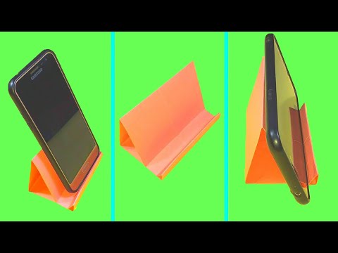 How To Make Paper Mobile Stand | Mobile Stand With Paper | Kağızdan Mobil Stend Necə Hazırlanır