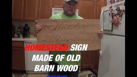 How to Make a Homestead Sign Made Of Old Barn Wood Leveled & Carved on a #Shapeoko 3 XXL #CNC