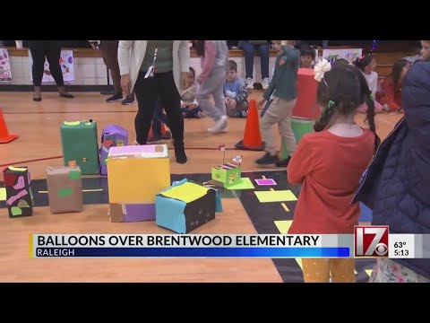 Raleigh elementary school students demonstrate skills with mock Thanksgiving parade