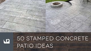 50 Stamped Concrete Patio Ideas