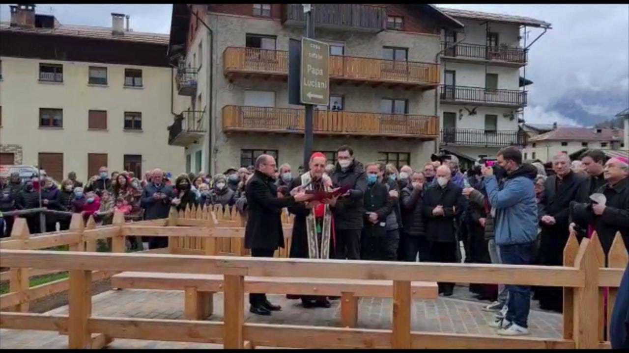 Benedetto il restauro della casa di Papa Luciani a Canale d'Agordo