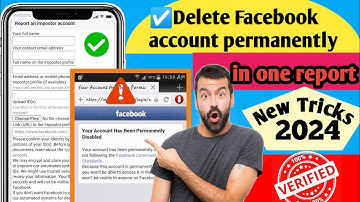 Delete Facebook page/account permanently in one report.New tricks 2024 .100% working #facebookreport