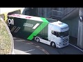 【GTもてぎ】狭いトンネルから大型トランポ続々登場