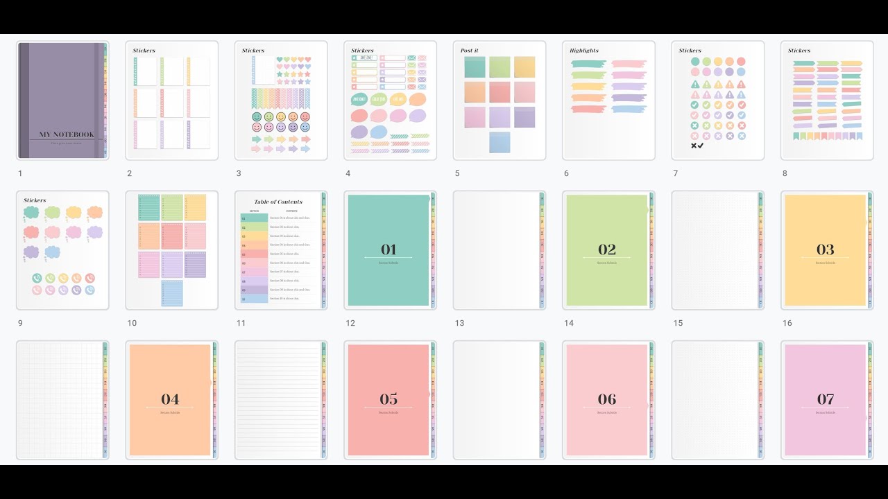 How to edit the new Digital Notebook · SlidesMania YouTube