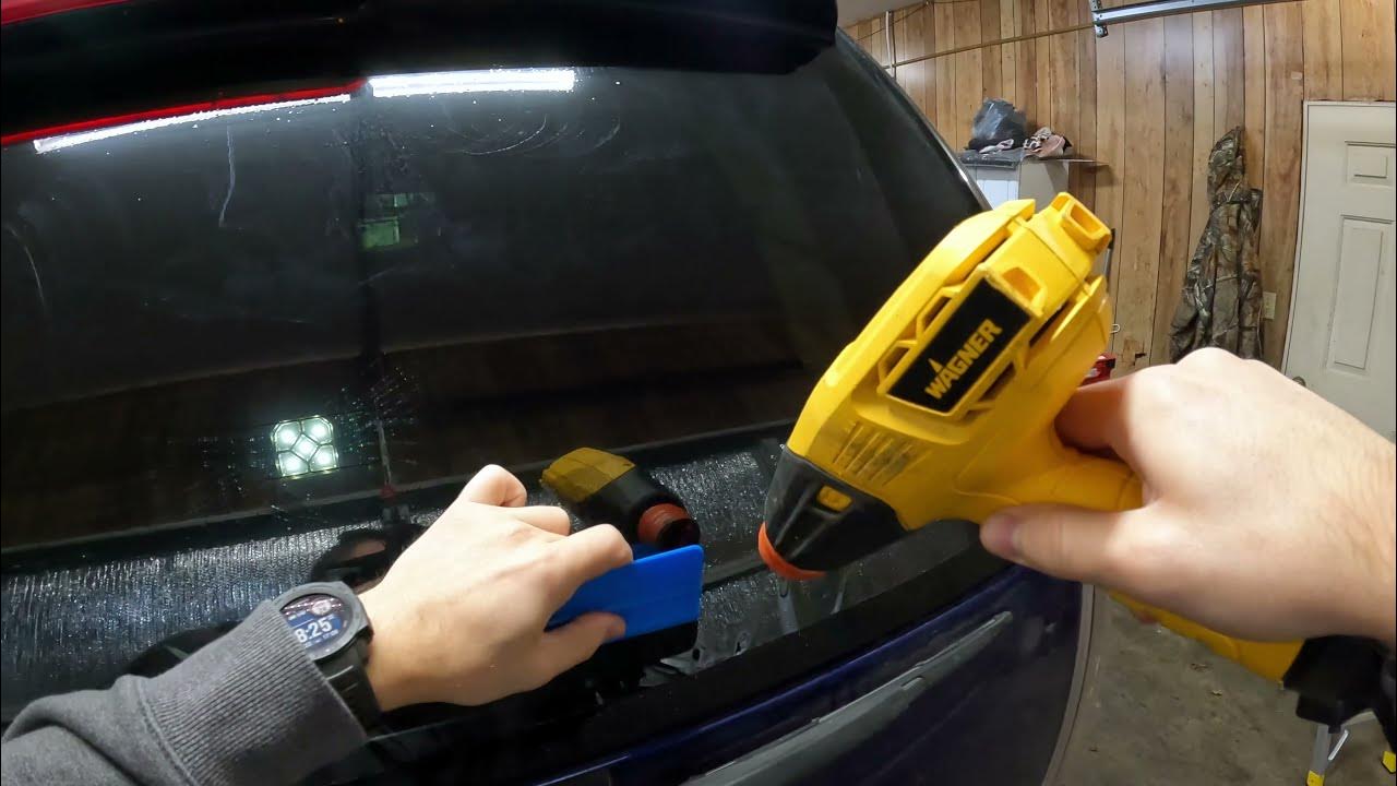 How to tint 08-13 GMC Yukon Rear Window - YouTube