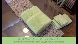 In Hand Review of Utopia Towels 8-Piece Premium Towel Set