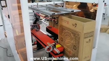 Automatic wine bottle empty box case erector forming machine box erecting line