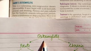 Garre's Osteomyelitis