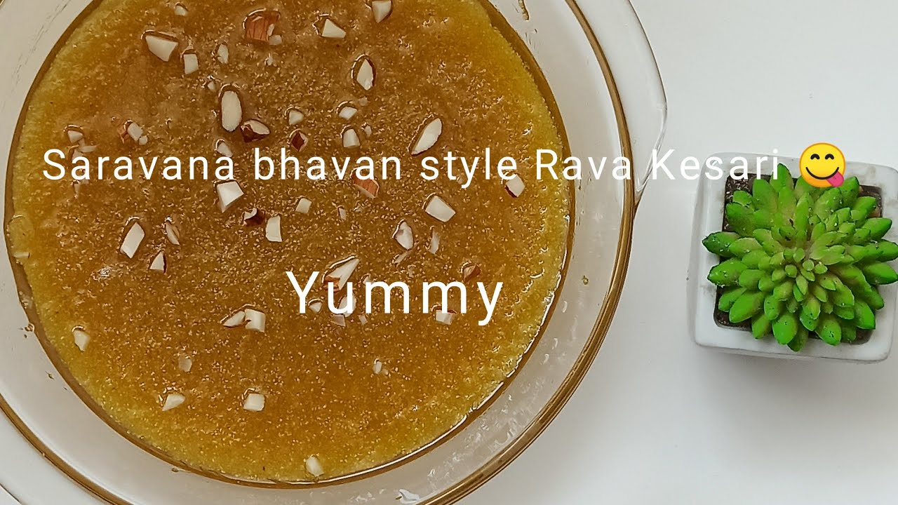 Saravana bhavan style rava Kesari😋😋 YouTube