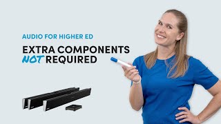 Each HDL pro series audio system is a complete solution — rewriting the rules of higher ed audio
