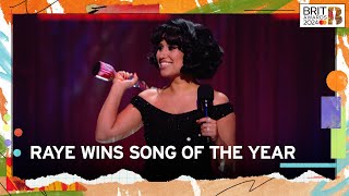 RAYE Celebrates Winning Song Of The Year | The BRIT Awards 2024