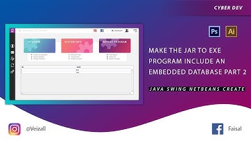 how to make the database embedded in java swing ? || Jar To Exe Part 2