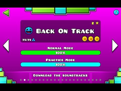 Geometry Dash Back On Track 100 All Coins