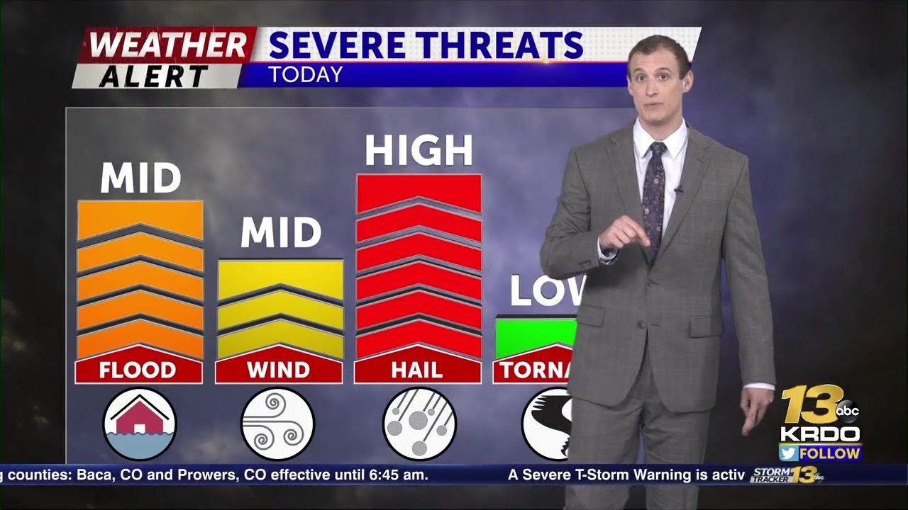 Severe Storms Possible Again Today - YouTube