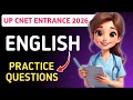 Up cnet Entrance Exam 2026 English Preparation Classes || McQ Questions
