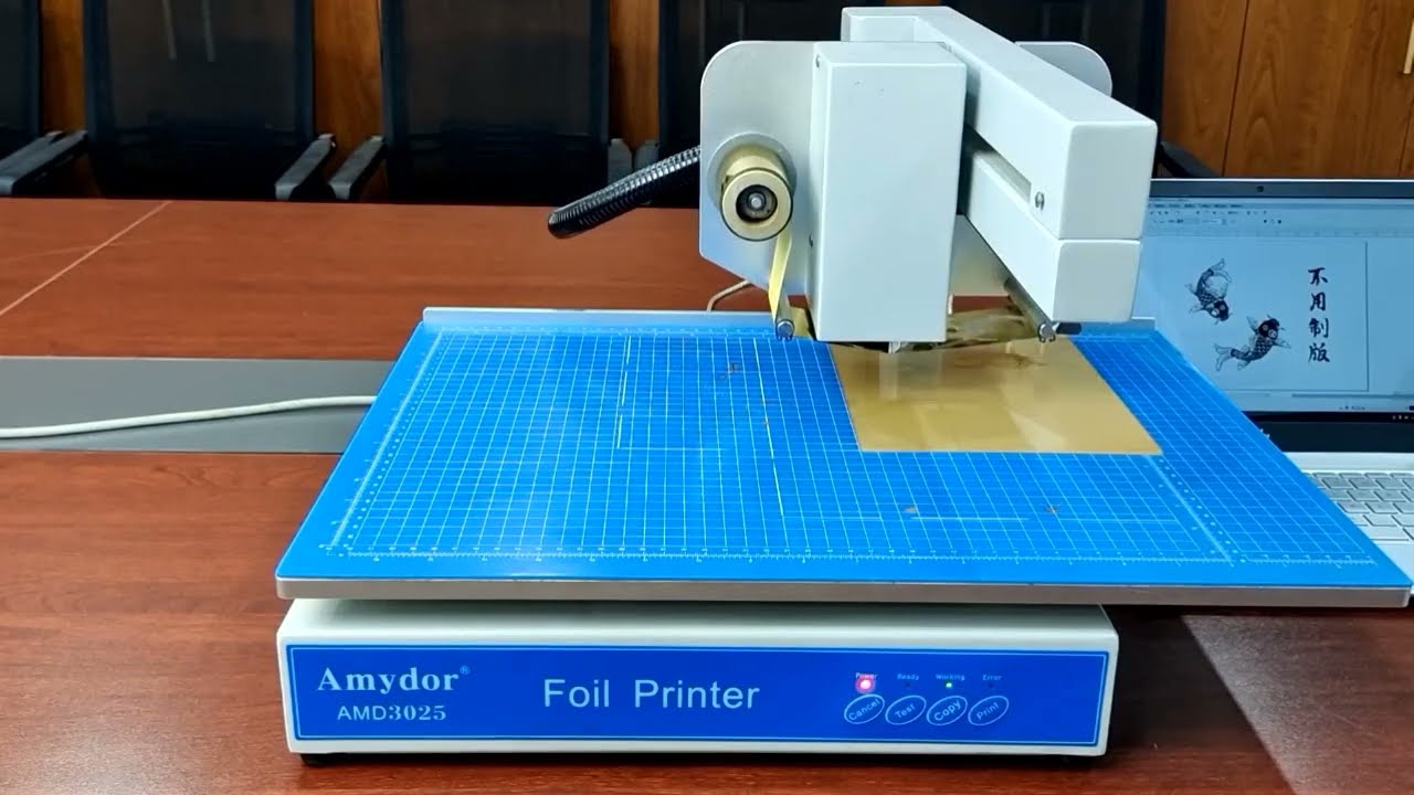 AMD3025 Digital flatbed foil printer, gold foil printer for diary